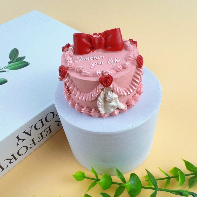 Creatividad de derechos de autor en línea gran tamaño de comida para jugar resina pegatinas de decoración para el hogar pegatinas de postre de pastel de simulación fábrica de stock