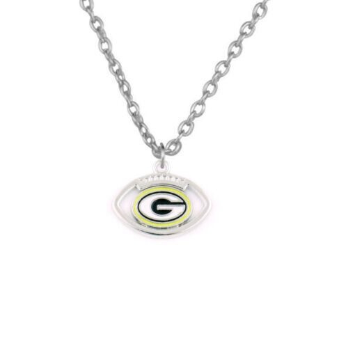 NFL American football 32 teams logo Oval drip necklace Denim Packer steel chief Bill