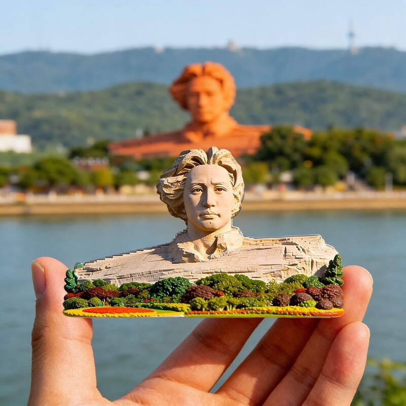In the Prime of Youth, We Were Classmates. Hunan Changsha Refrigerator Magnet, Orange Island Resin Relief Magnetic Sticker, Cultural and Creative Tourist Souvenir In the Prime of Youth, We Were Classmates. Hunan Changsha Refrigerator Magnet, Orange Island Resin Relief Magnetic Sticker, Cultural and Creative Tourist Souvenir