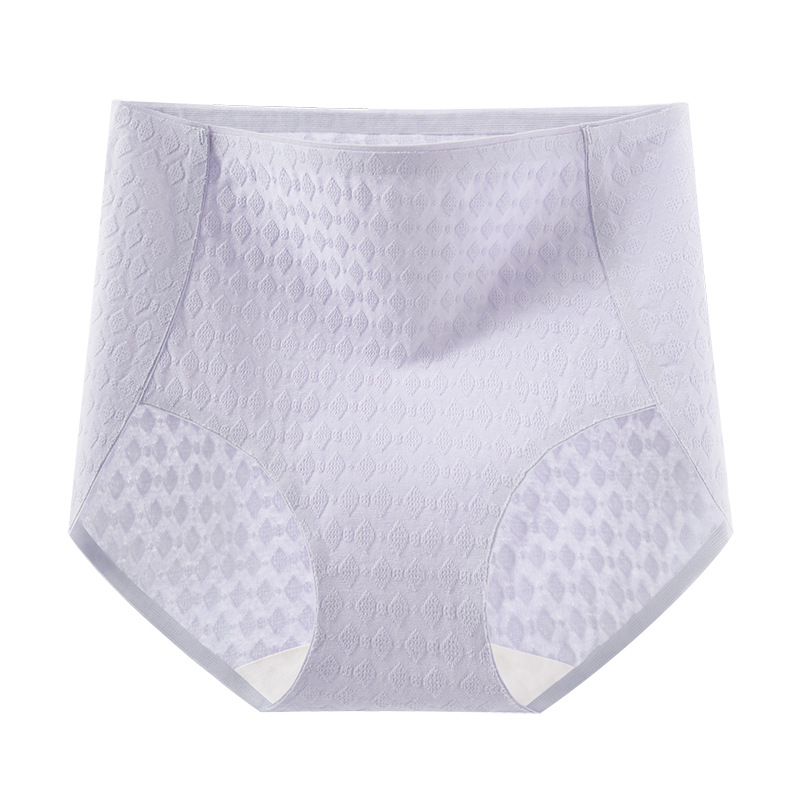 Algodón sin costuras 7A entrepierna de algodón antibacteriano 2024 nuevo estilo sexy talla grande cintura alta abdomen ropa interior de mujer cómoda agradable para la piel