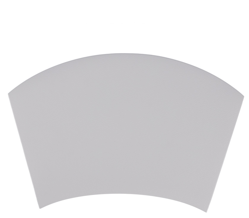 Semicírculo en forma de abanico Mantel Individual de cuero Nordic Light luxury home Hotel redondo antideslizante estera de mesa de PVC estera DE AISLAMIENTO impermeable