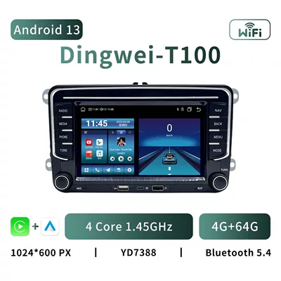 7inch Android Car Multimedia | DVD Navigation - t100-android-13-4-core-4g64g-7inch