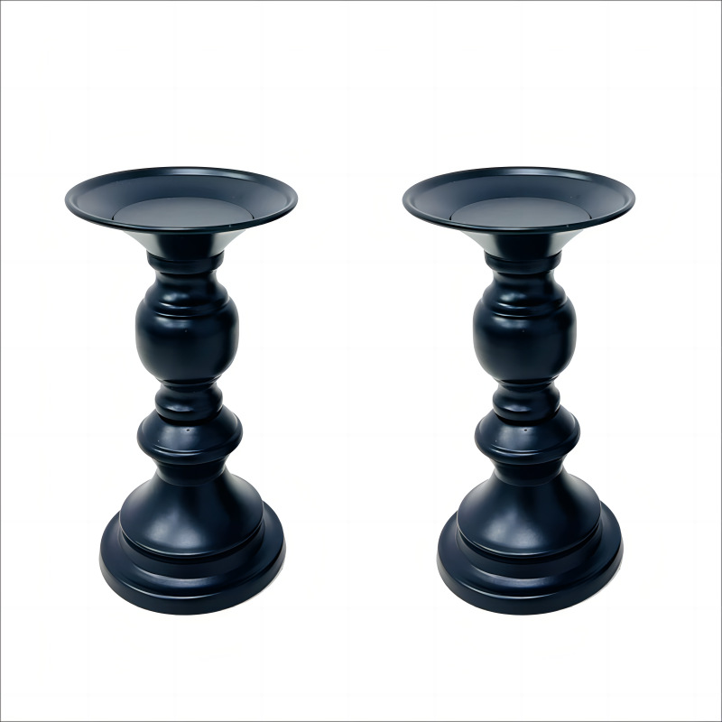 Candelaria europea moderna simple accesorios de boda decoraciones románticas para el hogar comida occidental lámpara de vela de hierro forjado decoración de boda