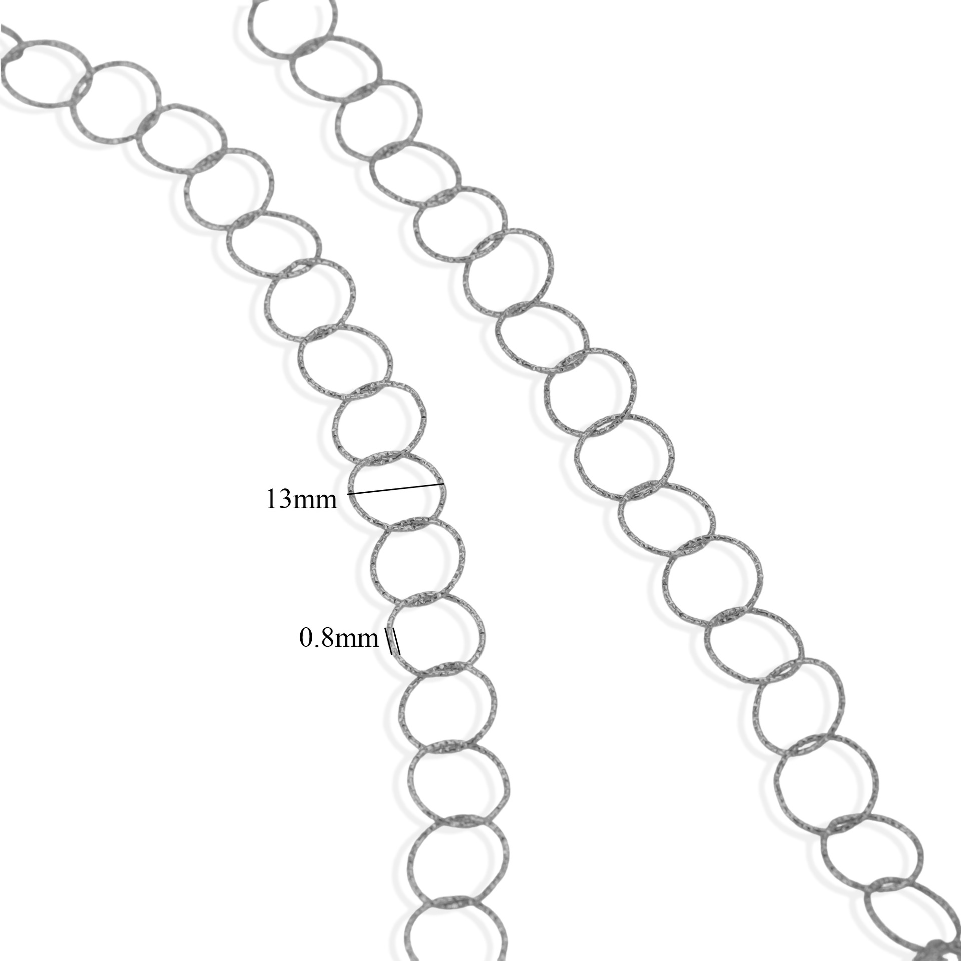 Europa y los Estados Unidos transfronterizos simple gran cadena chapado 18K oro real coreano cadena hecha a mano diy joyería accesorios collar pulsera