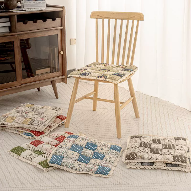 Корейский идиллический утолщенный подушка сиденья Подушка сиденья Офисная домашняя удобная ткань Автомобильная подушка сиденья Подушка сиденья татами