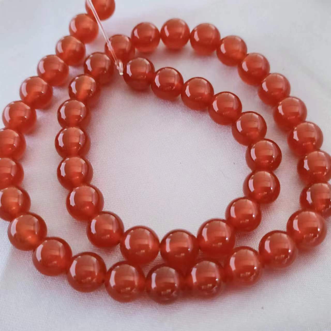 Precio de fábrica de 7A perlas de Buda naturales ágata rojo a granel diy accesorios de joyería perlas de ágata negro perlas semiacabadas