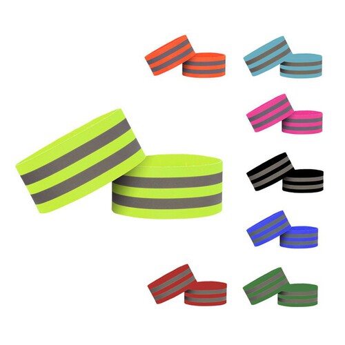 Bicycle girdle, high-gloss reflective wrist strap, elastic night running reflective warning strip, cycling girdle