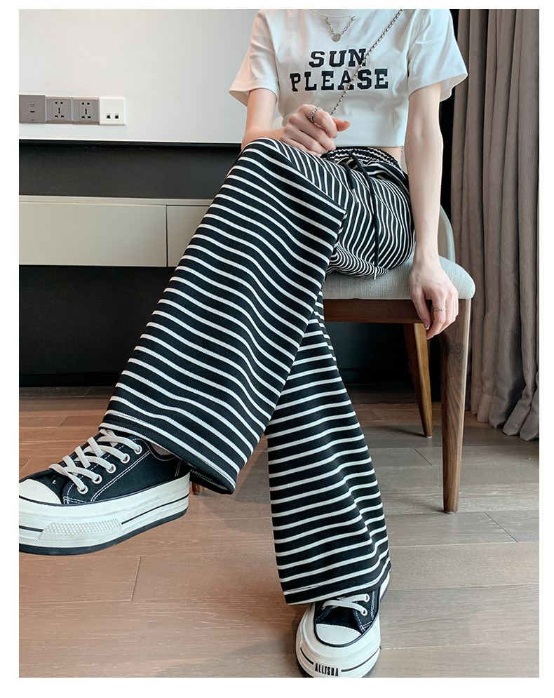 Women's Holiday Daily Street Casual Stripe Full Length Casual Pants display picture 1