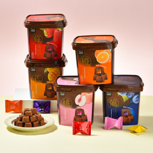 法思觅语松露方形夹心巧克力伴手礼桶装婚庆送礼休闲零食158g批发