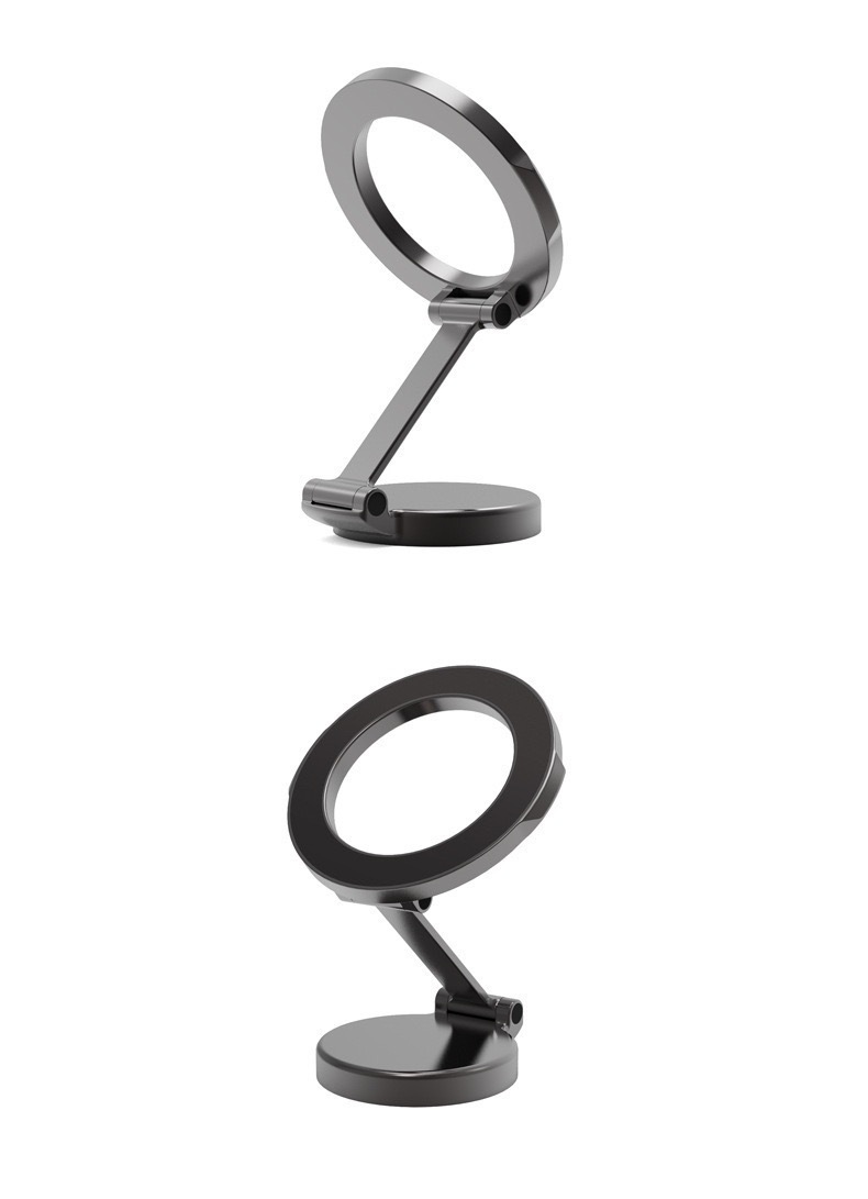 Car mobile phone bracket magnetic folding 360 ° rotating car dashboard navigation mobile phone support frame