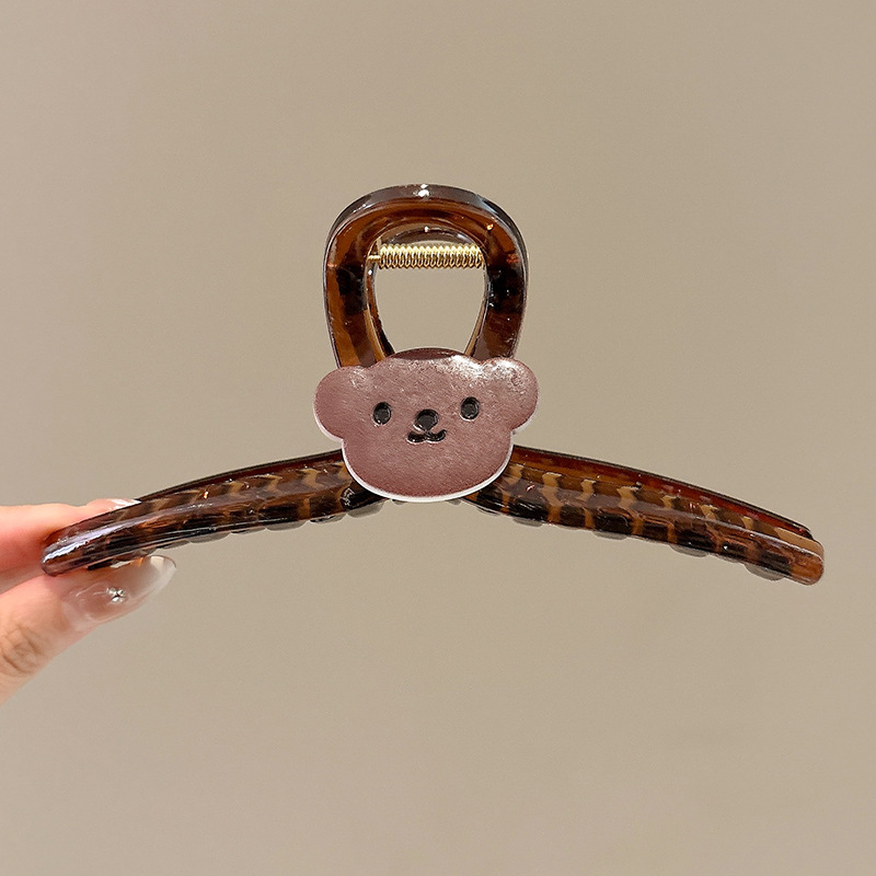 Pinzas para el cabello coreanas exquisitas y de alta gama para mujer, versátiles para peinados recogidos en la parte posterior de la cabeza, pinzas de tiburón, tamaño extragrande para cabello grueso, pinzas de garra, horquillas.