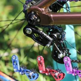 碳客TANKE山地自行车土坡街车导链器防脱变速改装单速防掉链紧链