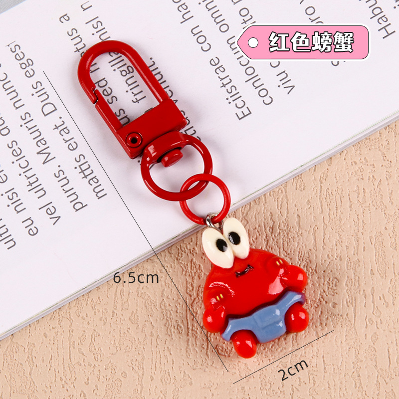 Nuevo estilo de dibujos animados estudiantes llaveros lindos colgantes de resina accesorios bolsos escolares amigos regalos llaveros al por mayor