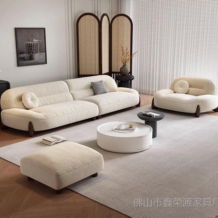 云感绒布艺沙发产品展示图