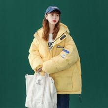 棉衣女2022冬季新款韓版寬松大口袋工裝棉服ins百搭加厚棉襖外套