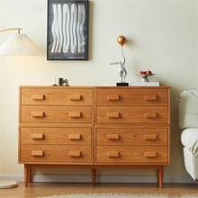 北欧实木斗柜家用客厅靠墙带抽屉收纳柜柜子卧室复古创意储物柜