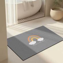 硅藻泥吸水墊浴室地墊衛生間門口防滑速干腳墊門墊廁所家用地毯