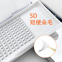 短梗朵毛5D底胶短根大开花嫁接睫毛欧美卷翘自然批发假睫毛裸妆