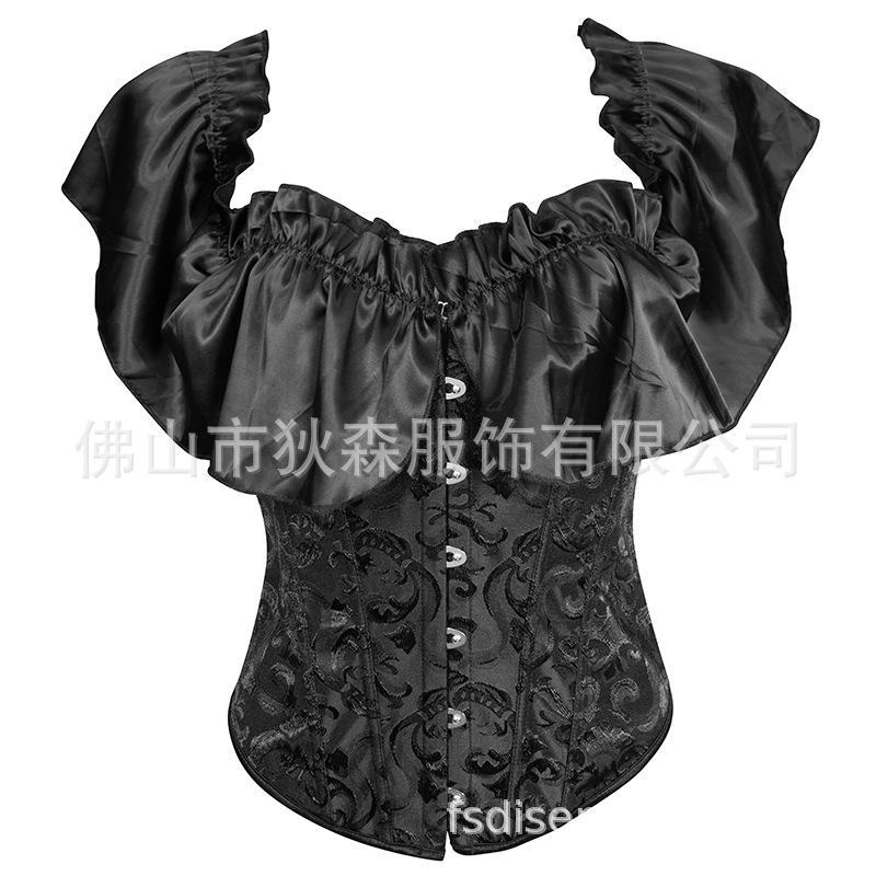 Comercio exterior nuevo estilo cinta encaje jacquard palacio sin tirantes retro lujo ligero ajustado fajas para mujer bienes transfronterizos