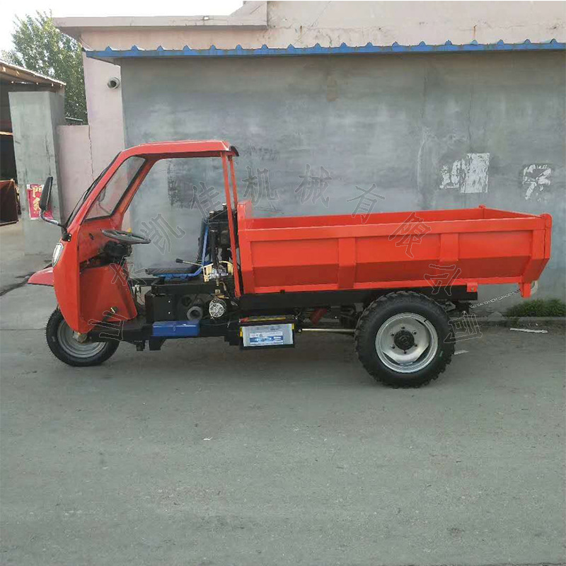 18马力三蹦子自卸车 柴油自卸三轮车 柴油工程车 电启动液压自卸