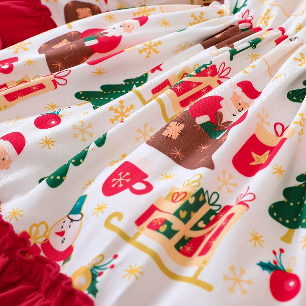Демисезон Christmas мегапон, платье с рукавами, детская одежда