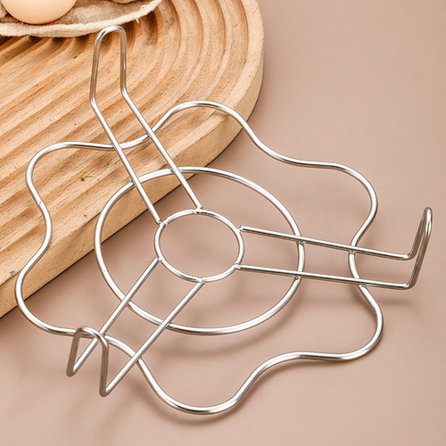 Steaming rack flower-shaped stainless steel steaming grid household kitchen multi-purpose steaming tray water rack steamed egg rice cooker inner vegetable rack