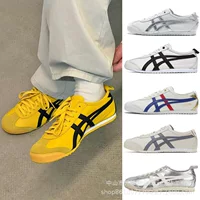 Кроссовки Onitsuka Tiger Mexico 66, двуслойная коровья кожа, повседневный унисекс дизайн