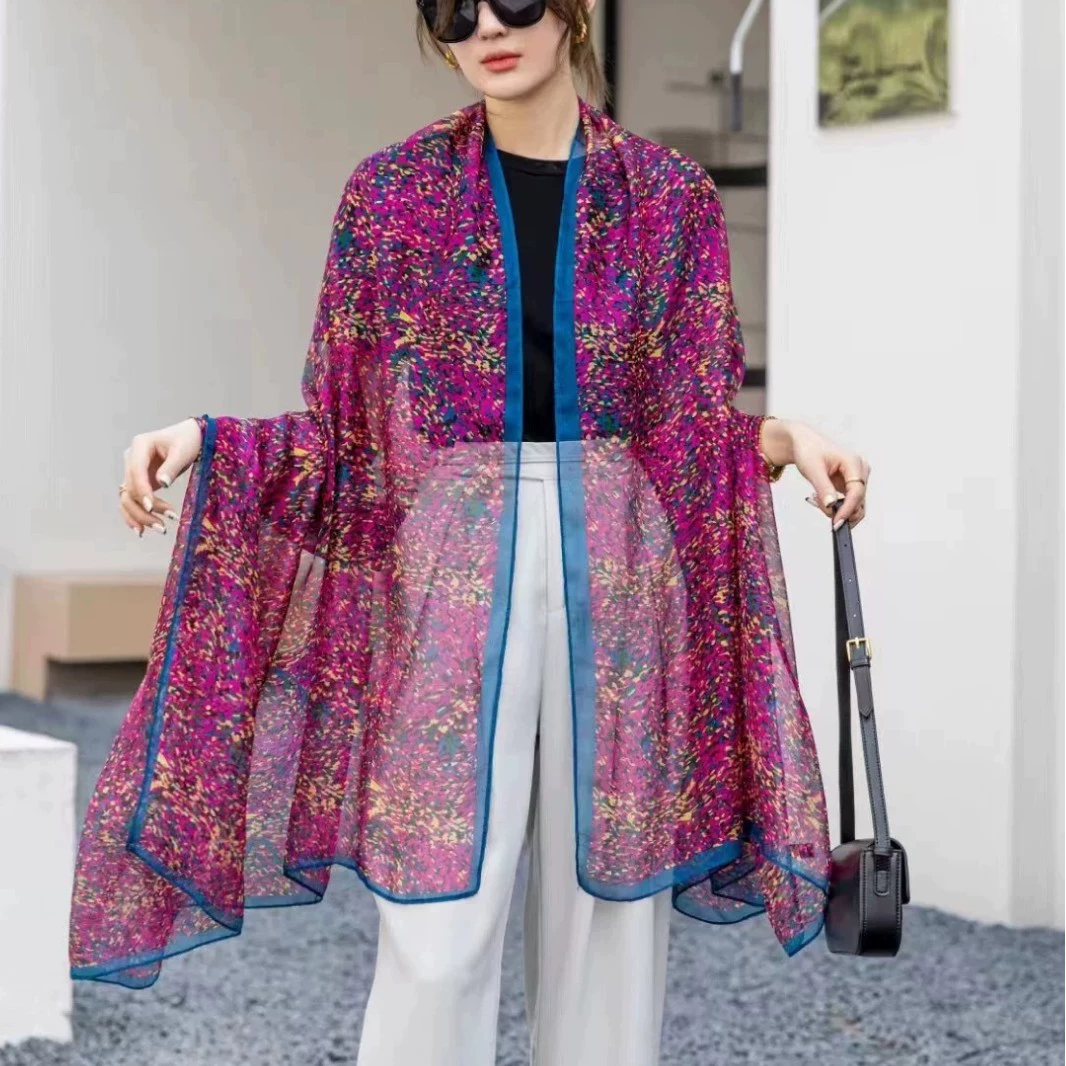 Beach cloak, summer thin scarf, sun protection