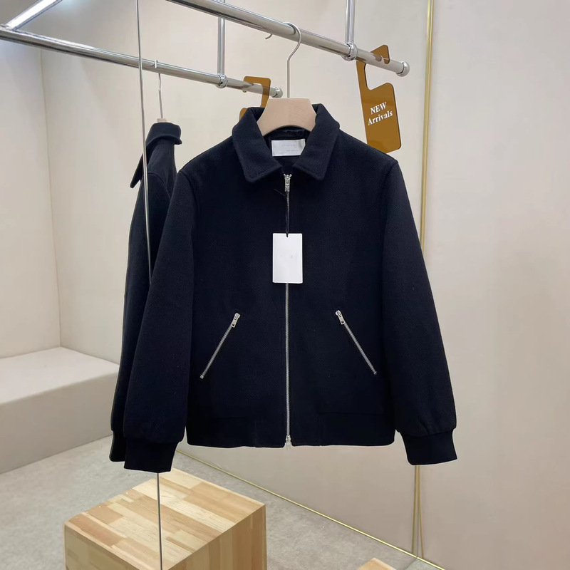 Foreign Trade Cross-Border Influencer-Favorite Celi Classic Teddy Jacket Made of Wool with Diagonal Zipper Pockets on Both Sides Foreign Trade Cross-Border Influencer-Favorite Celi Classic Teddy Jacket Made of Wool with Diagonal Zipper Pockets on Both Sides