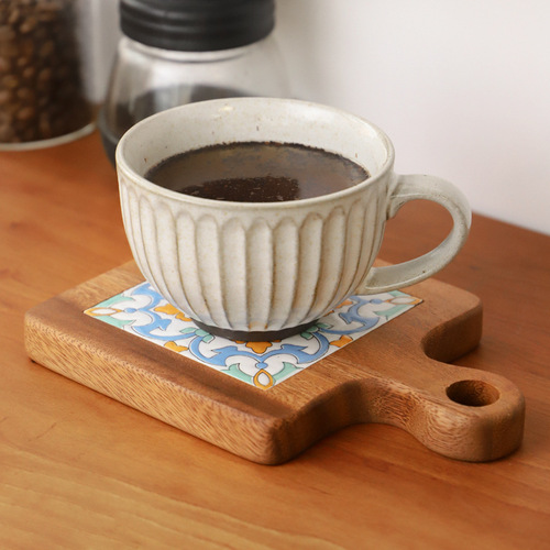 Acacia wood tile pot mats, wooden anti-scalding plate mats, solid wood dining table insulation mats, dining table mats, acacia wood mats