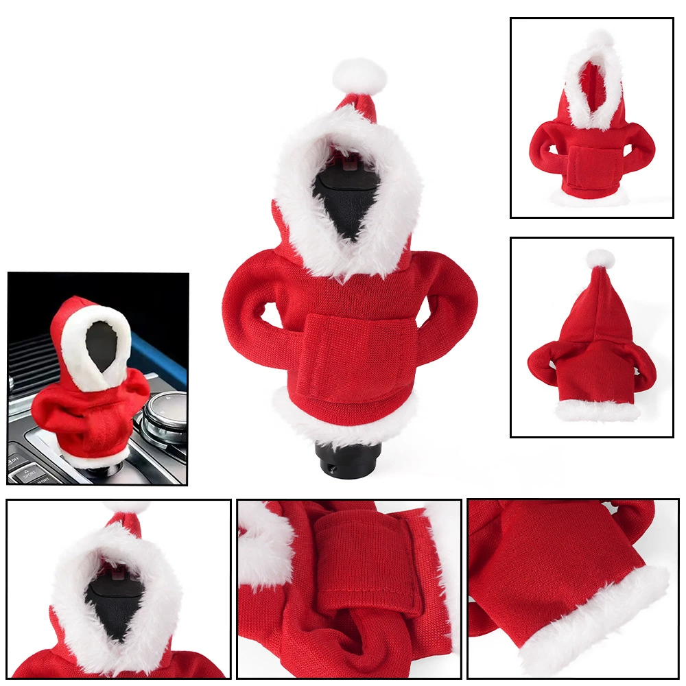 Рождественская распродажа: бесплатная доставка, трансграничный товар – декоративная толстовка-чехол на рычаг переключения передач автомобиля, украшение для рычага КПП.