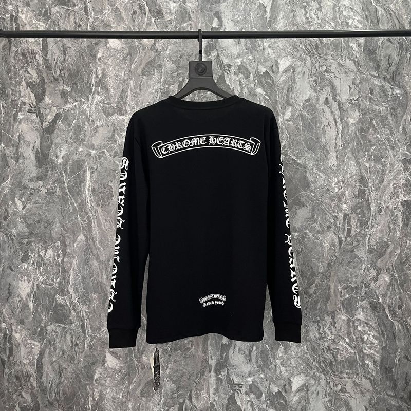 クロスボーダーのトレンディなブランド Chrome Heart 長袖 T シャツ ピュアコットン メンズ レディース ルーズスポット卸売|undefined