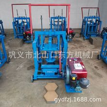 柴油柴油动力发电制作铺路六边实心制砖工具