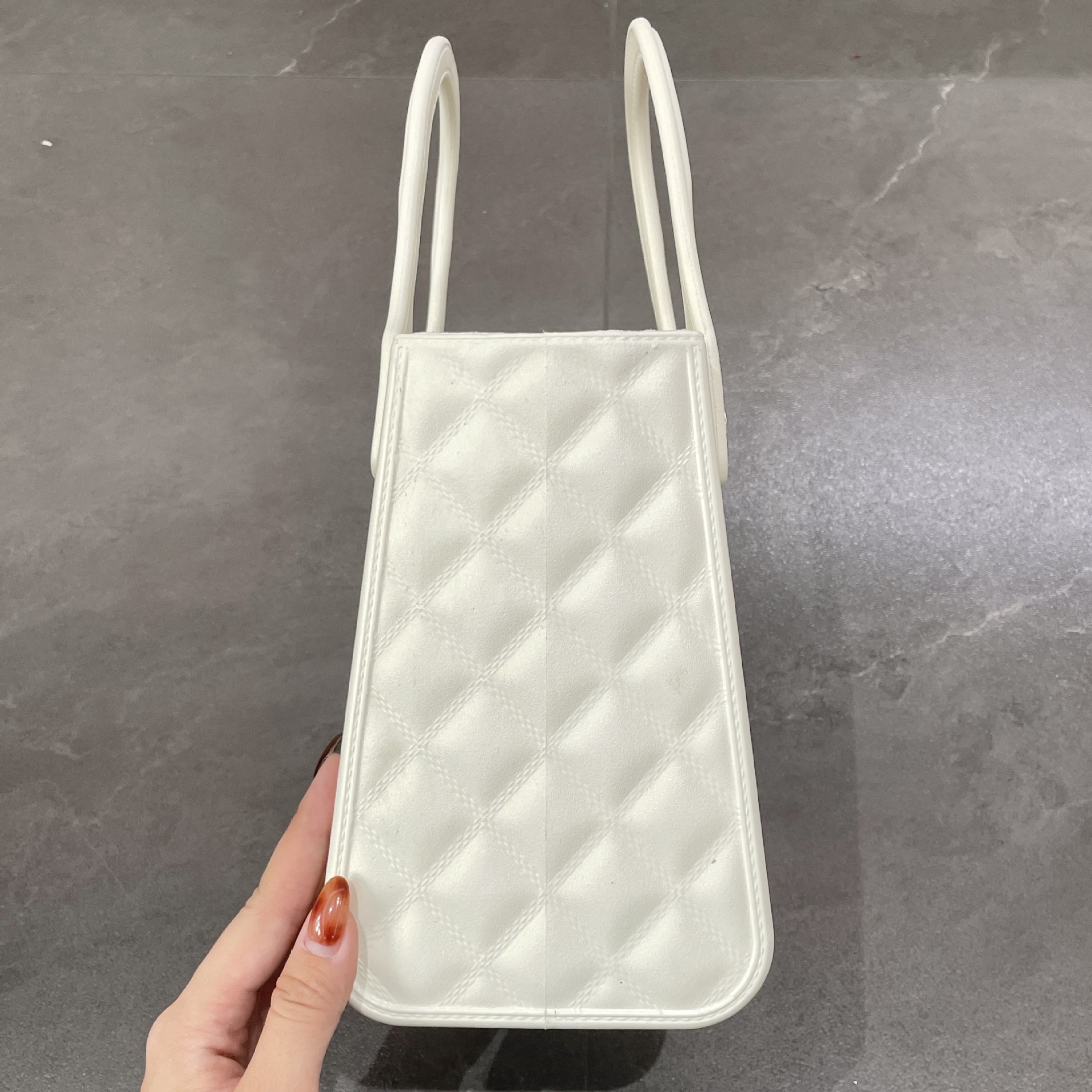 684g Weight Open Closure Type Top Handle Strap Type Square Bag Bags Type Street Occasion EVA Material Solid Color Pattern All Seasons Season Women's Gender Streetwear Style Square Shape Women's EVA Solid Color Streetwear Square Open Square Bag 2