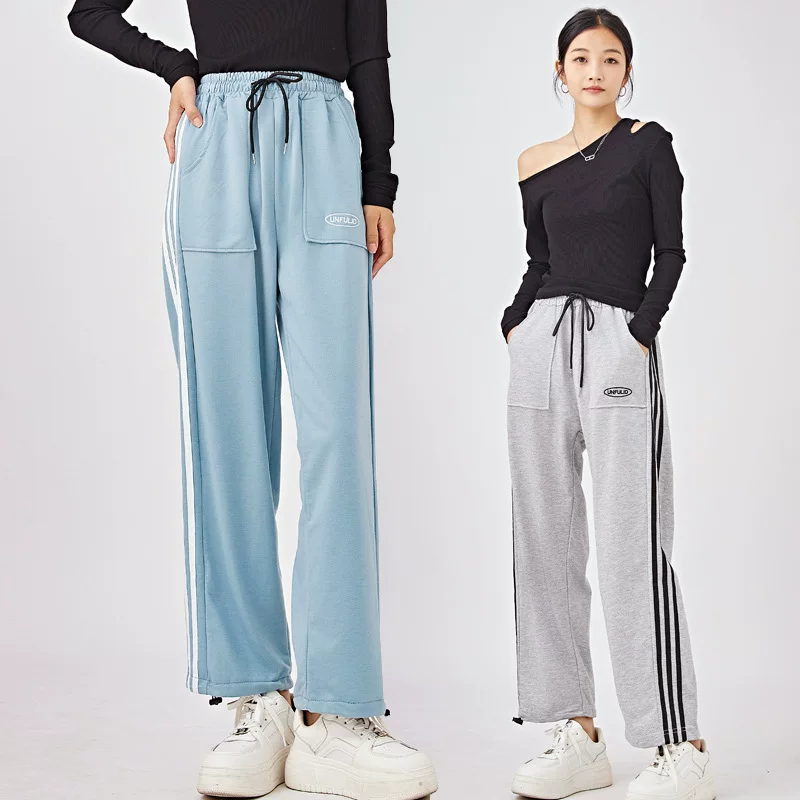Extra large autumn trousers for leisure, plus size, for running