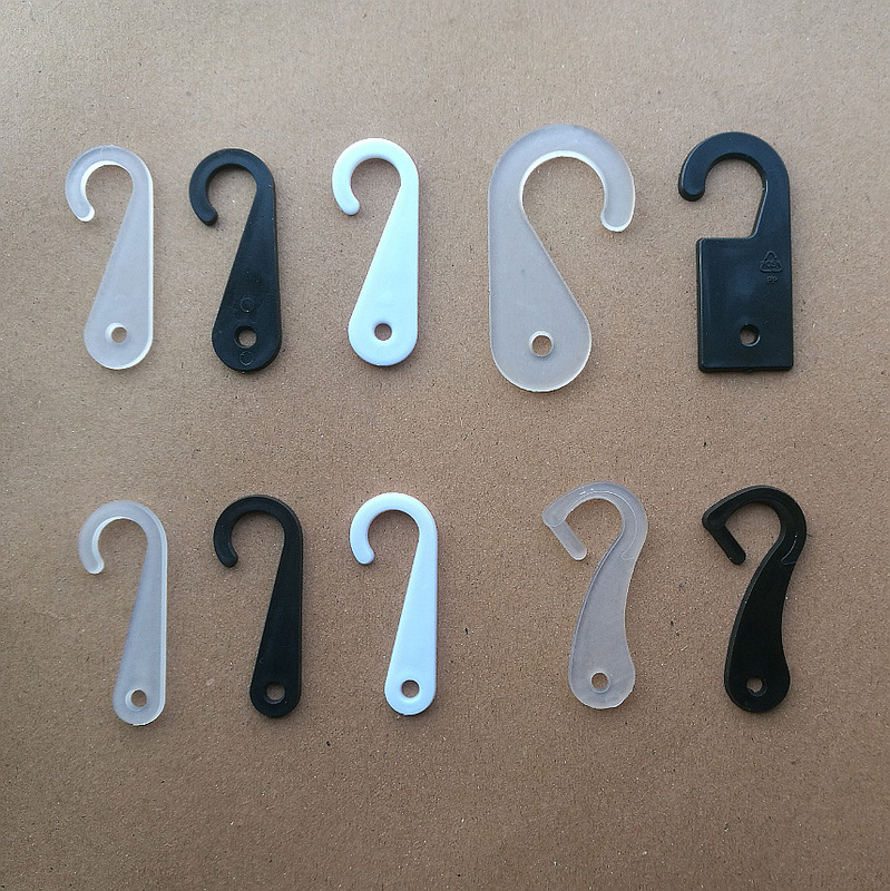 High-Quality Question Mark Hook, Sock Hook, Towel Hook, Wholesale Plastic Hook, Bag Hook, Paper Card Hook, Durable and Tough, Large Quantity Discount