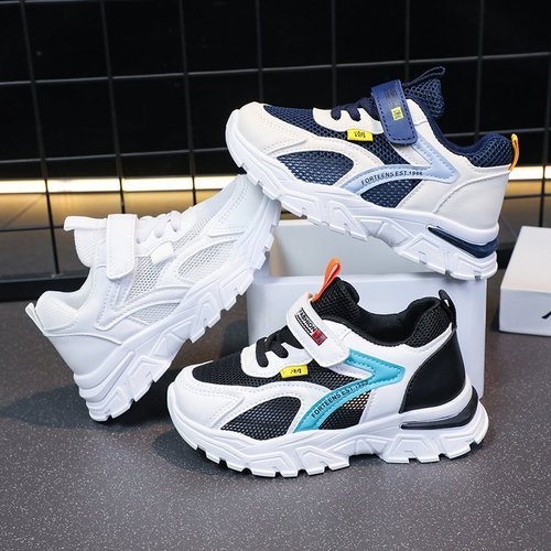 Children's Sports Shoes 2025 Spring and Autumn Soft Sole Breathable Mesh Girls' Shoes for Big Kids Pink