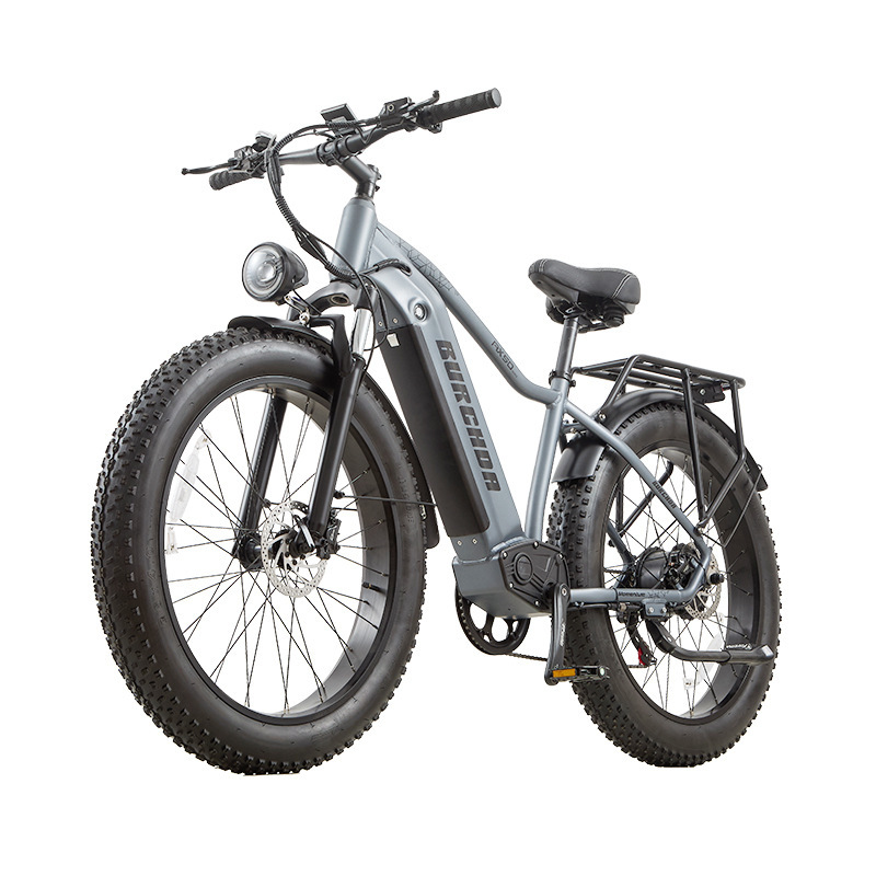 In-Stock Overseas Warehouse Electric Mountain Bike 7-Speed Burchda Rx50 Fat Tire Shock-Absorbing Electric Road Bike