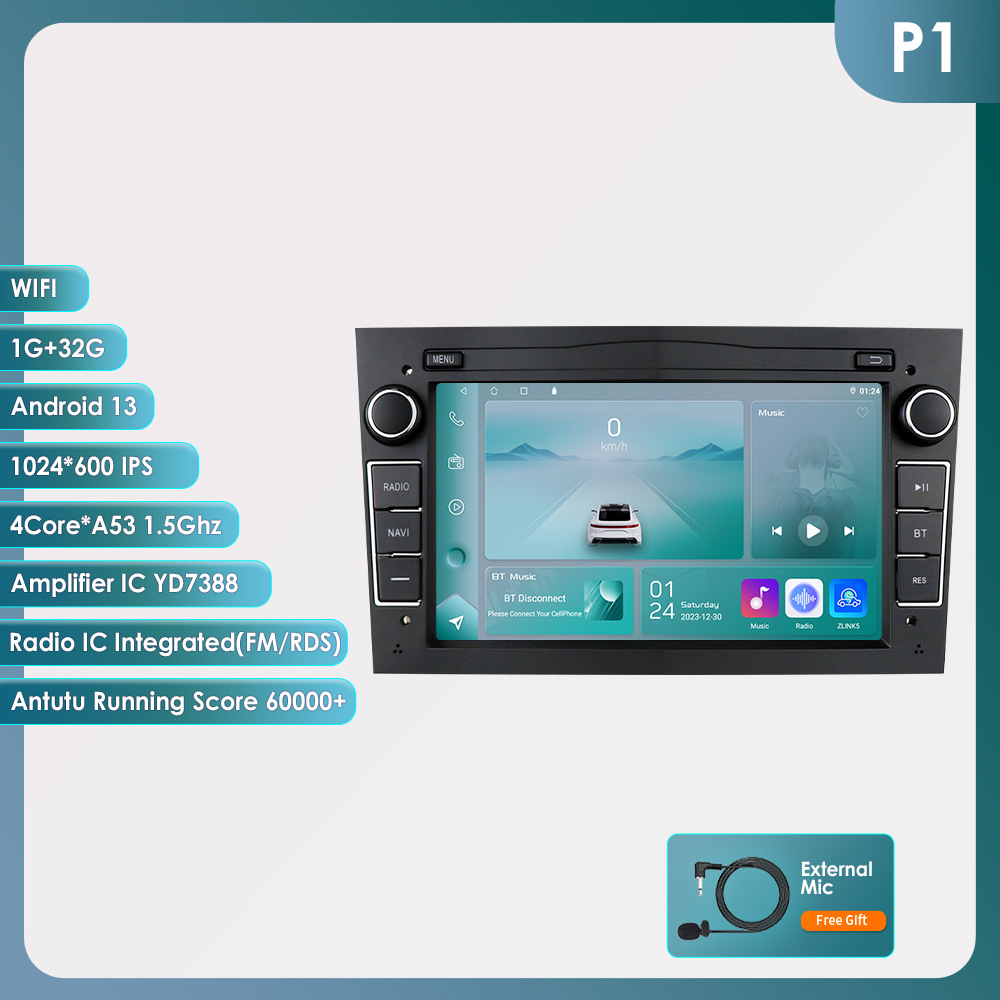 Control central de Opel Android de 7 pulgadas transfronterizo, pantalla grande, GPS, navegador para automóvil, imagen de marcha atrás, máquina todo en uno, estilo de automóvil original