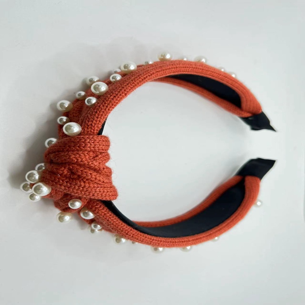 毛线珍珠发箍 (9)