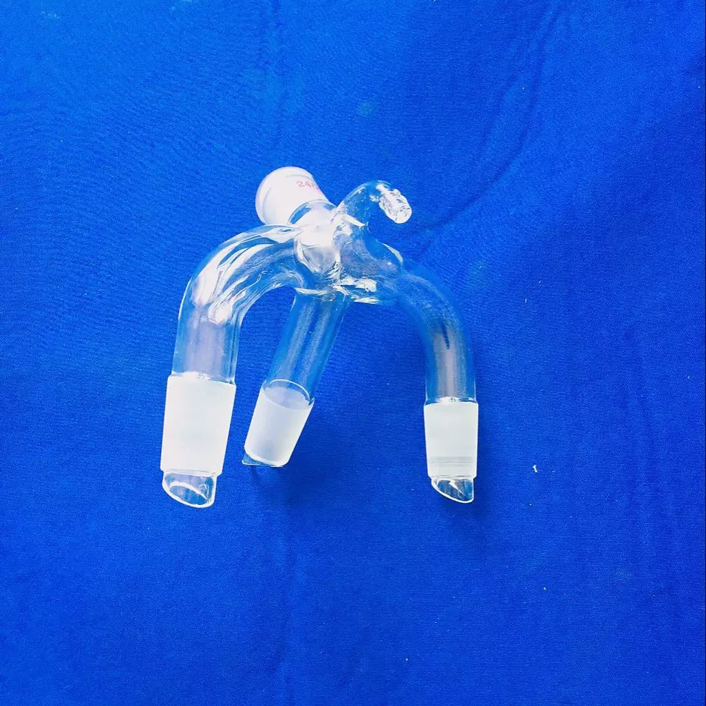 真空三叉接管 三叉燕尾管三通蒸馏燕尾接受管24*29现货批发厂家