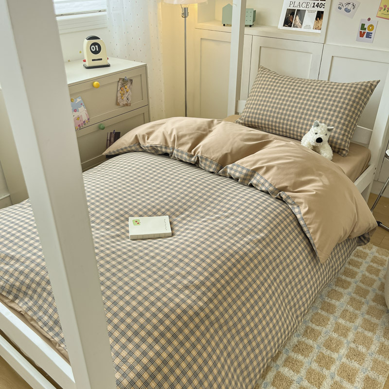 Temporada de estudiantes Sábanas de dormitorio de estudiantes Juego de tres piezas Dormitorio de estudiantes Funda de edredón individual Dormitorio Juego de sábanas para literas