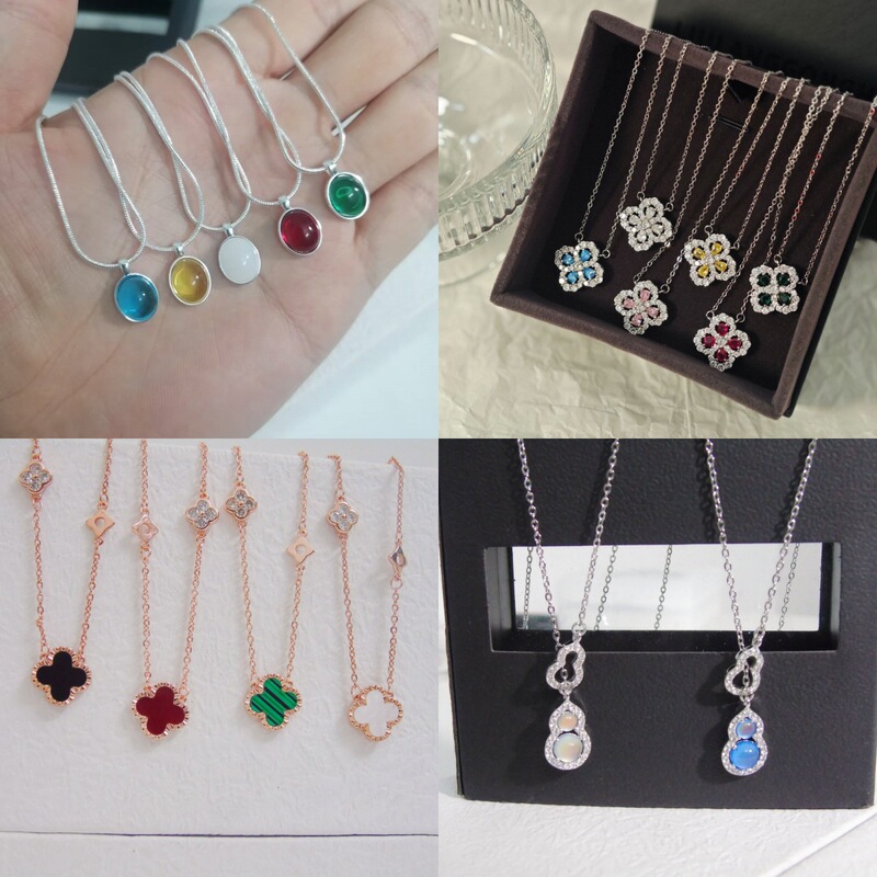 Fashionable Light Luxury Clavicle Chain Gourd Wheat Spike Luminous Butterfly Fishtail Small Waist Series Necklace Best Friend Gift in Stock Fashionable Light Luxury Clavicle Chain Gourd Wheat Spike Luminous Butterfly Fishtail Small Waist Series Necklace Best Friend Gift in Stock
