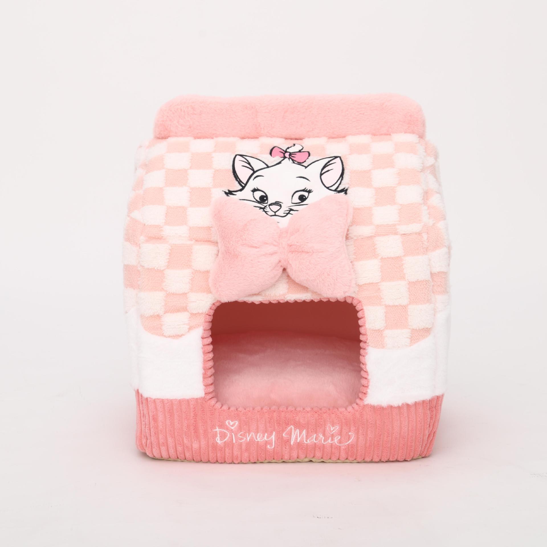 Disney Mary Cat series gatos cerrados invierno calentamiento grueso mascota seguridad gato cama invierno