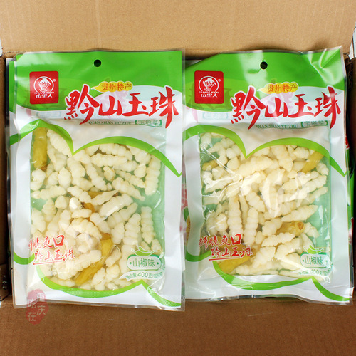 Qian Mountain Jade Jewelry Pagoda Pickled Pepper Pickle Ground Ox 400g Bag Chongqing Salty Pickle Sichuan Pickle Appetizer Stew Dish