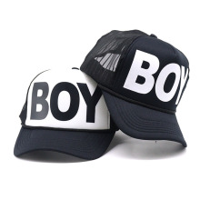 夏季网帽情侣嘻哈BOY字母印花棒球帽撞色遮阳帽户外运动网帽外贸