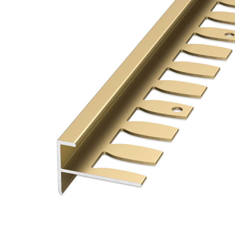 Tira de Cierre para Piso Tipo F de Aleación de Aluminio Flexible Sin Formaldehído para Escaleras y Pisos image 5