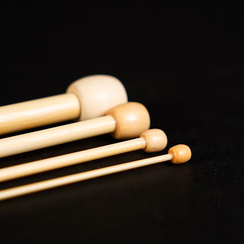 Single-point needle original manufacturer bamboo needle bleaching carbonization with bead bar needle knitting needles knitting tools set of 18