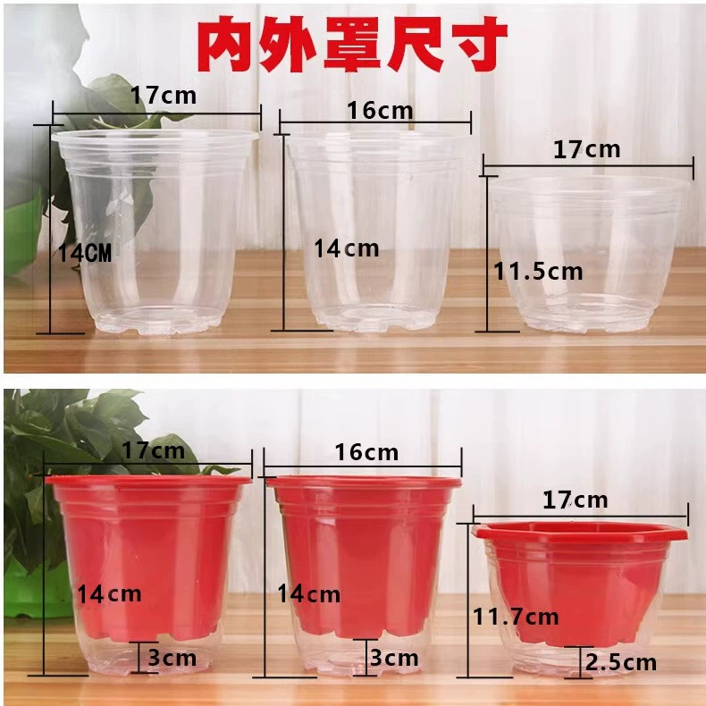 Ленивый цветочный горшок автоматически впитывает белую пластиковую гидропонную траву зеленую цветочную горшок для домашнего использования прозрачной воды для хранения