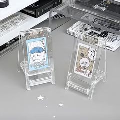 小紅書と同じスタイルの透明なアナウンスボード、谷美アクリル薄型フラッシュカードスタンド、高価値小型カード収納ラック